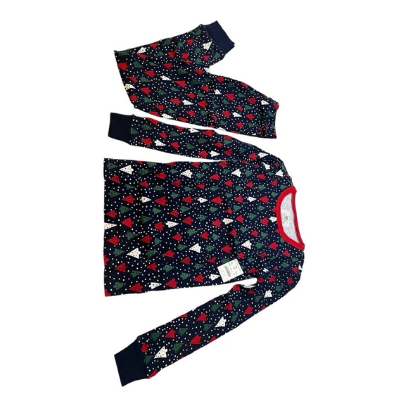 J.Crew X Crewcuts Boys Christmas Jammies Pajama Set Red Blue Christmas Trees NEW - Picture 13 of 16